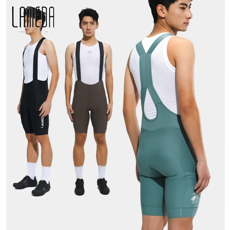 

Lameda Men Cycling Shorts Bib Pants Seamless Breathable Men's Cycling Shorts With Cycling Pant Pad Men's Cycling Clothing