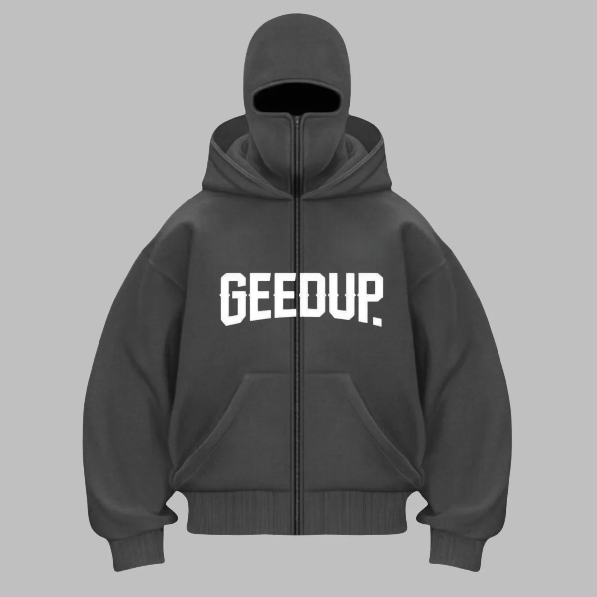 Men's Autumn/Winter Ninja Hooded Sport Shirt Loose Windproof Gothic Style Women's French Sweatshirt Warm Casual Hooded Jacket