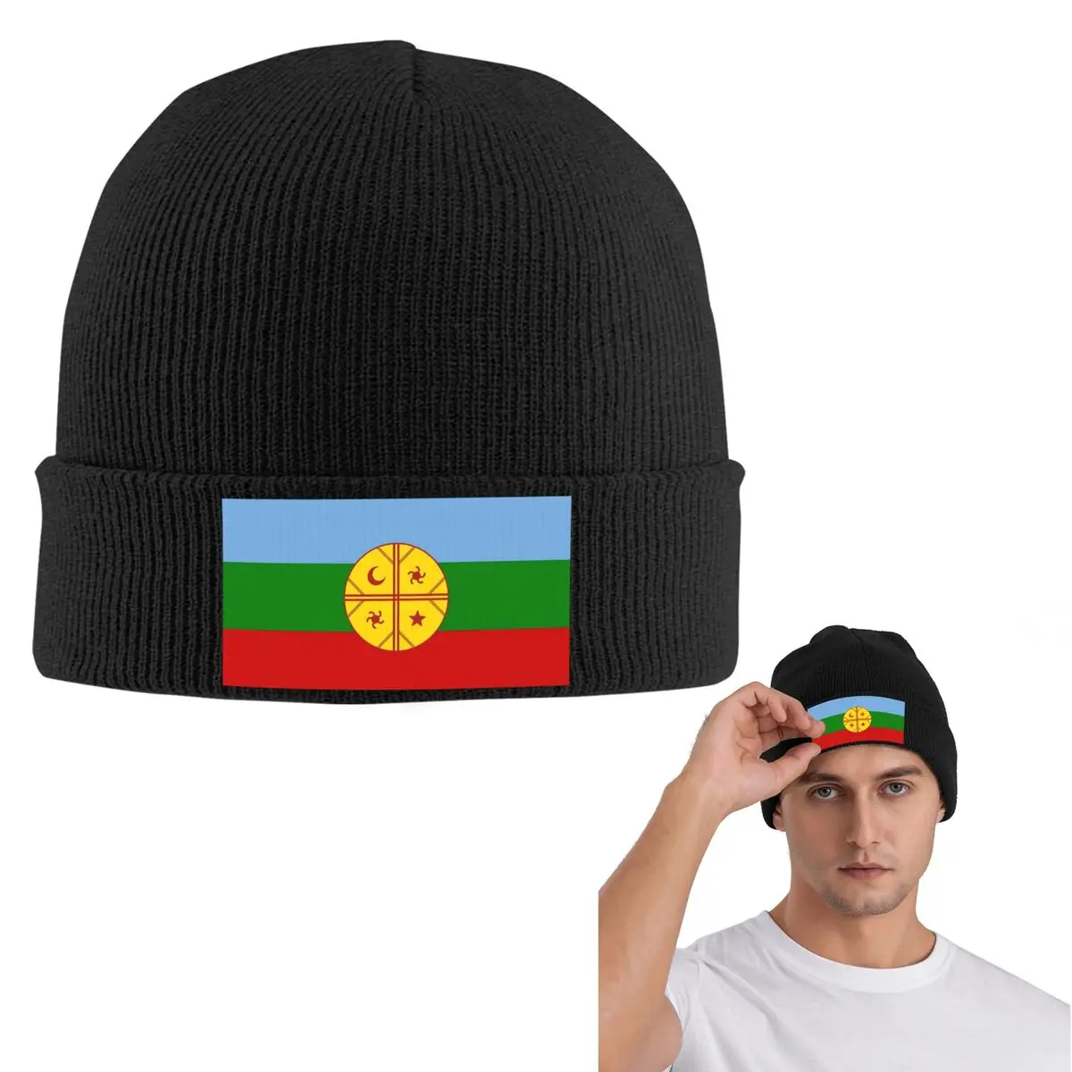 

Mapuche Чили, Аргентина, Южная Америка, теплая вязаная шапка, модная шапка с капюшоном, осенне-зимние уличные шапки, шапки для взрослых унисекс