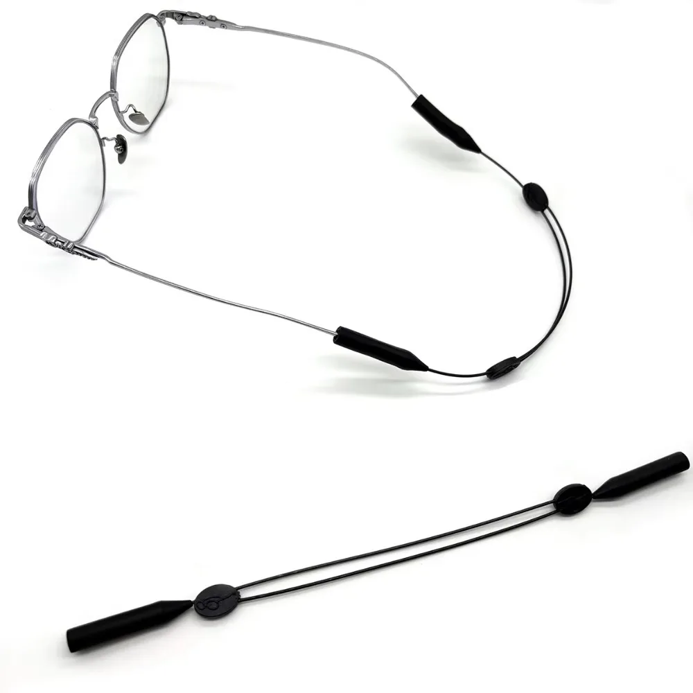 3 Stück universelle, verstellbare Brillenbänder aus Silikon, rutschfest, für Damen und Herren, als Sicherheitsbrillenhalter. – Detail 8