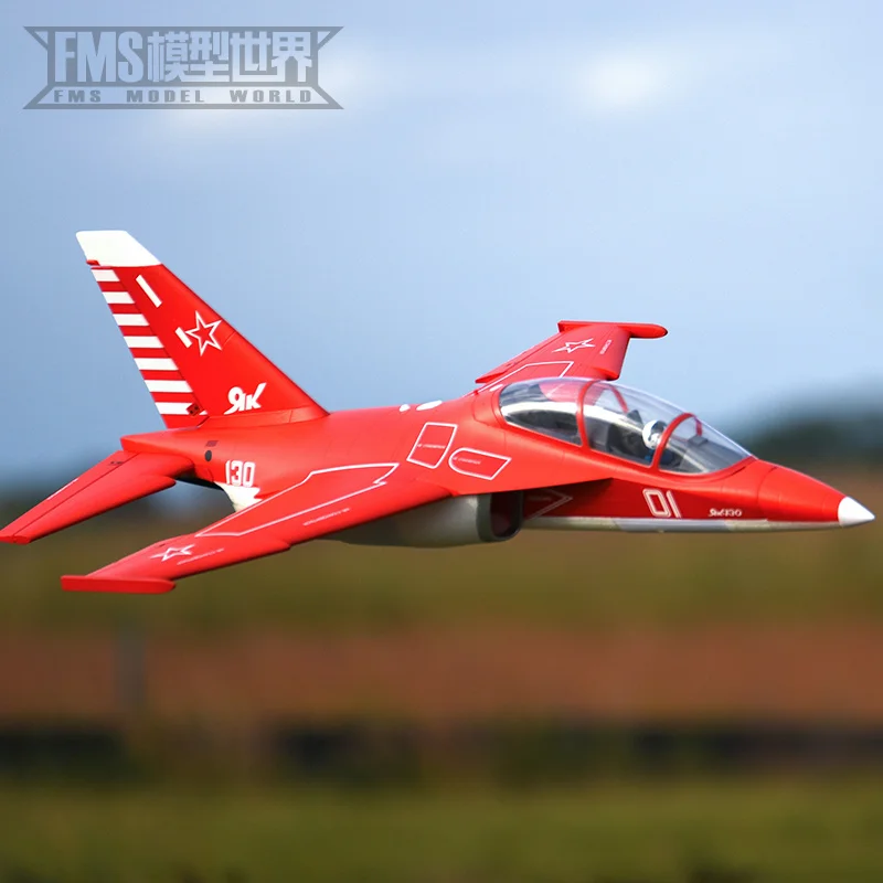 Fms 70mm Single Engine Electric Engine Yak-130 V2 Upgraded Yak Trainer Aircraft Remote Control Assembly Fixed Wing