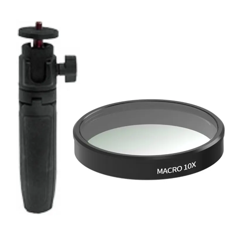 AED6-Filtro de lente MACRO 10X para DJI OSMO Nano + Mini palo para selfies, filtro de lente de enfoque para retratos para cámara de acción DJI OSMO Nano