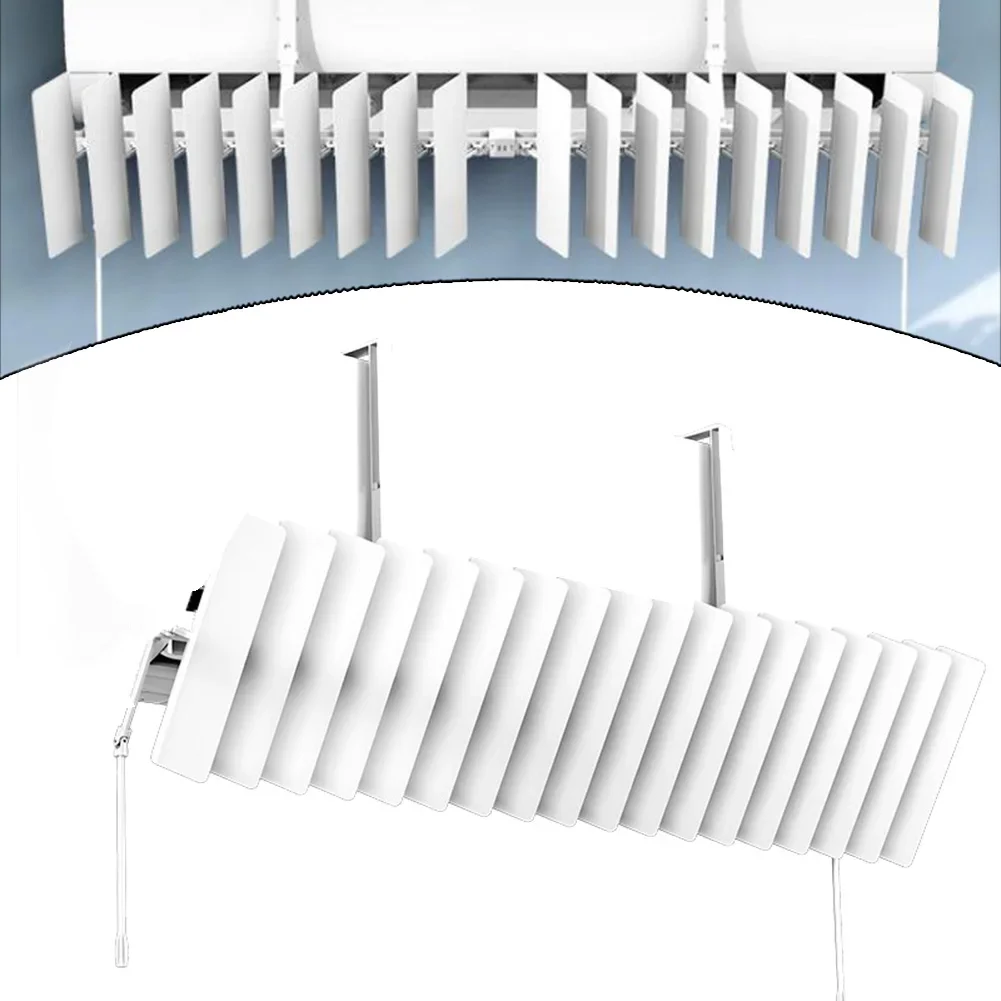 Wall Mounted Air Conditioning Wind Deflector Adjustable Airflow Control Baffle for Energy Efficient Circulation