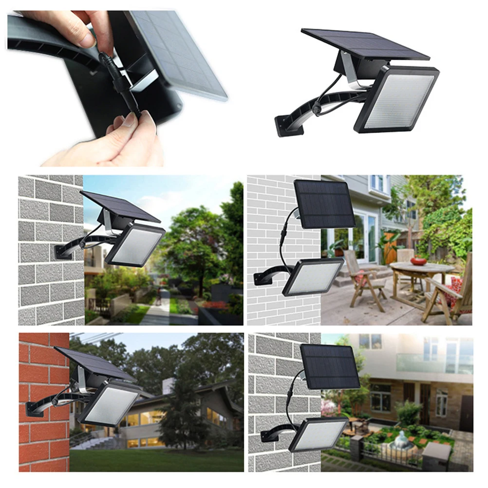 

Solar Powered Wall Lamp Outdoor Waterproof LED Light for Deck Fence Porch Pathways Driveway Garden Patio Yard Storm Resistant