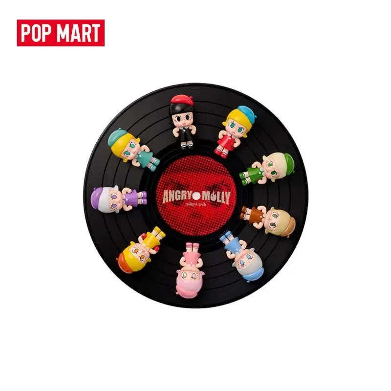 

POP MART Angry Molly Mini Figure Set - Long Play 9 Series Mystery Box Genuine Blind Box Guess Toys Bag Ornament Figurines Home