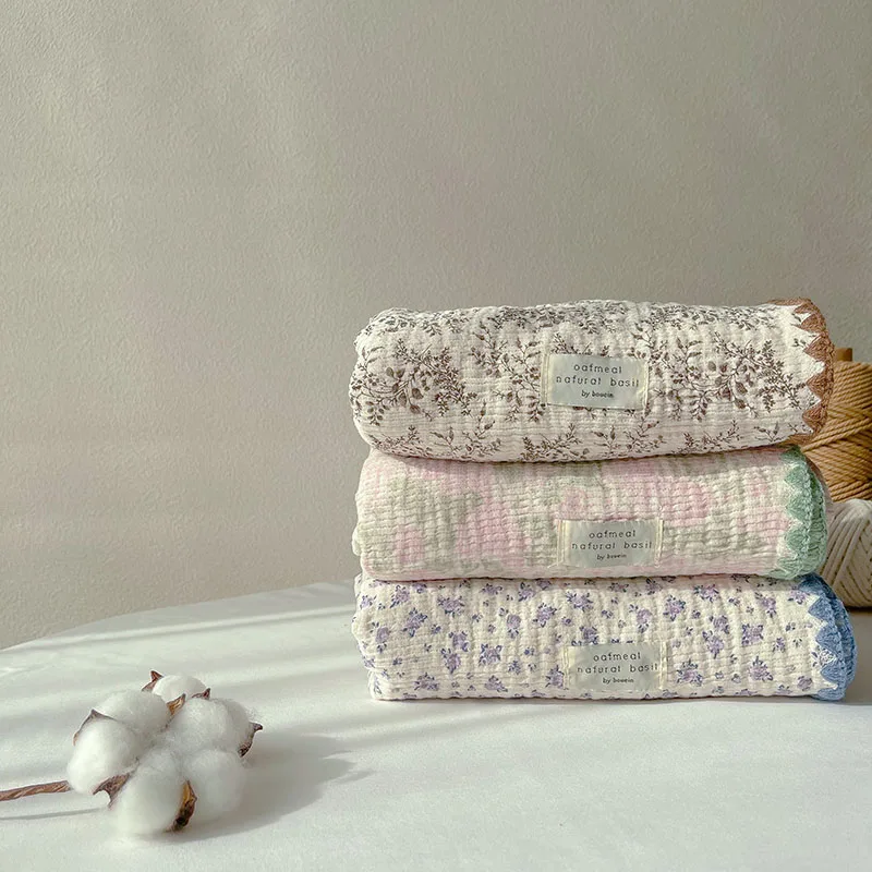 Cotton Printing Baby Blanket Anti-shock Breathable Newborn Hooded Swaddle Wrap Cartoon Envelope Sleep Sacks Bedding Blanket