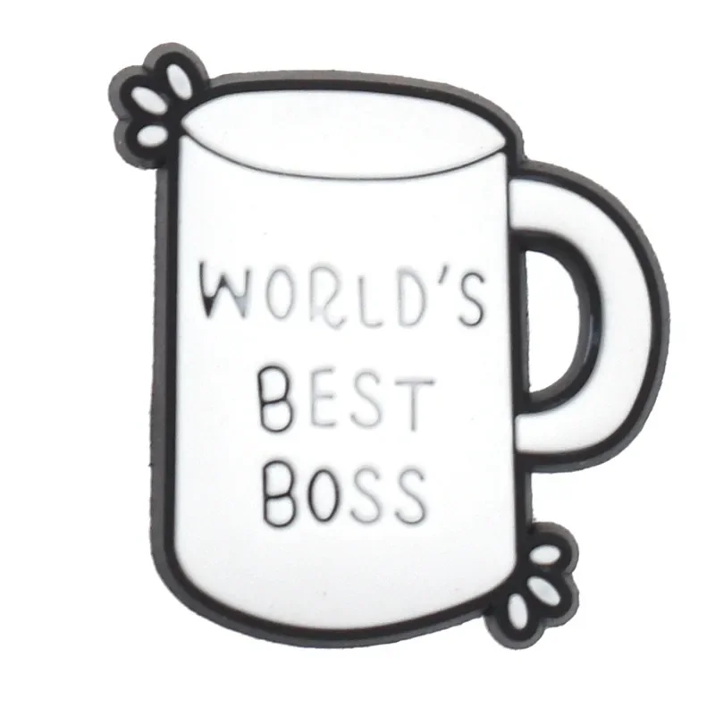 2pcs Coffee cup PVC series lot shoe charm decorations buckles accessories for clog wristband pencil box strawpipe woman man gift
