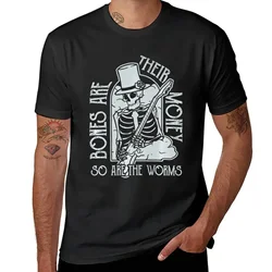 Camiseta masculina branca, acho que você deveria sair, ossos são dinheiro, mais tamanhos, nova edição