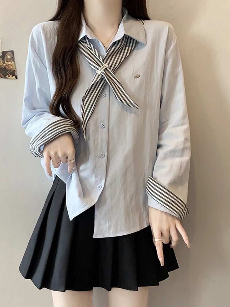 Casual gestreepte Sve patchwork irt dames lange Sve afslankende irt herfst Faion Ci walk open vest normale lengte