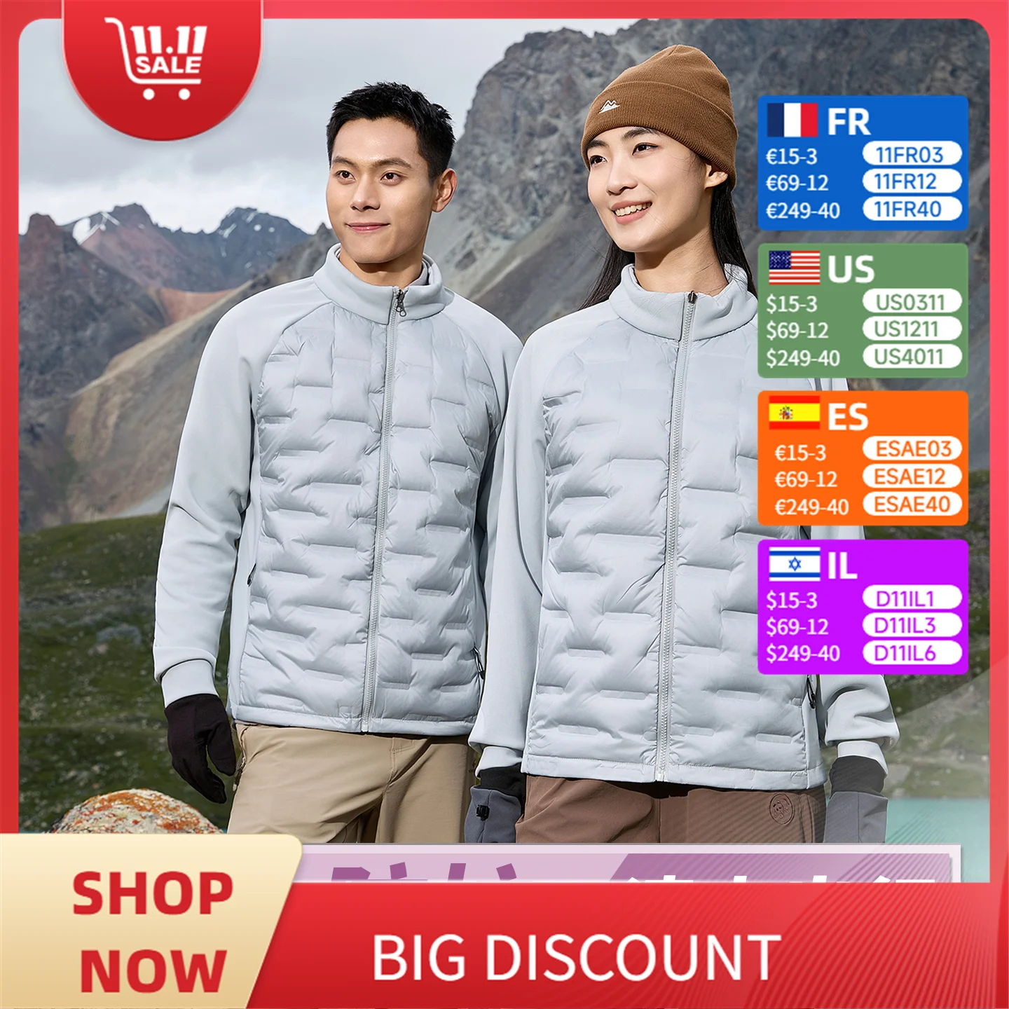 

Lightweight down Jacket for Men and Women, Warm Outdoor down Jacket, Hiking Camping Mountaineering Jacket