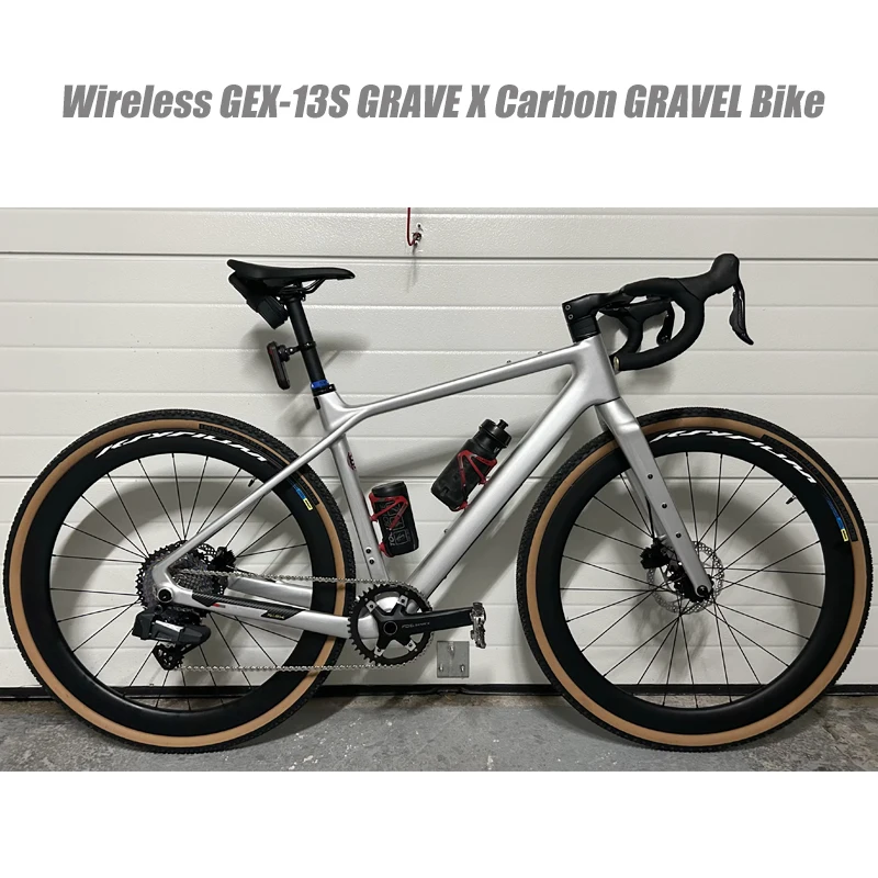 

Twitter New Style Carbon 40C Gravel X Bicycle Integrated Handlebar Racing Bike With Disc Brake Wireless WheelTop GEX 13Speed