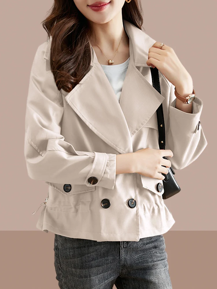 British Style Short Coat Jacket for Women Elegant Fashionable Spring Autumn Wear New Arrival Small Size Ladies Top