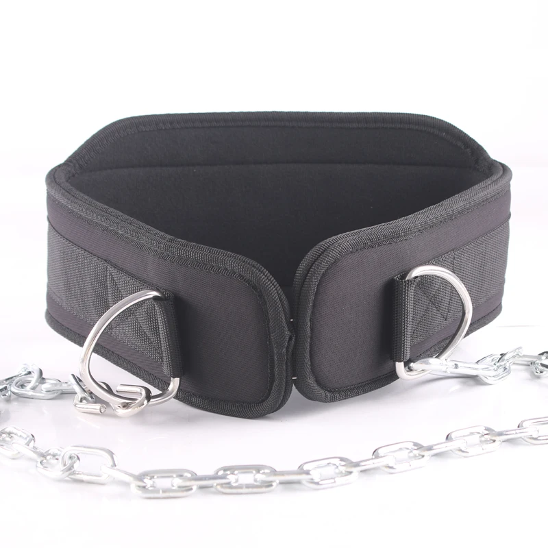 Verstellbarer Dip-Gürtel zum Hochziehen und Squat-Gewichthebergürtel, Trainingsausrüstung, langlebiger und stabiler Gürtel der Taille für 80–110 cm – Detail 6