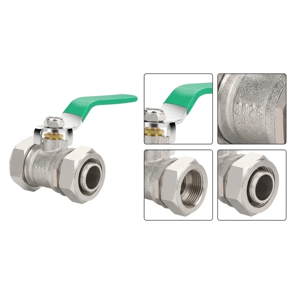 2PCS 3/4 Inch Ball Valve for Air Distribution Systems Compatible with Filtration Units Air Dryers and Pneumatic Equipment Setups