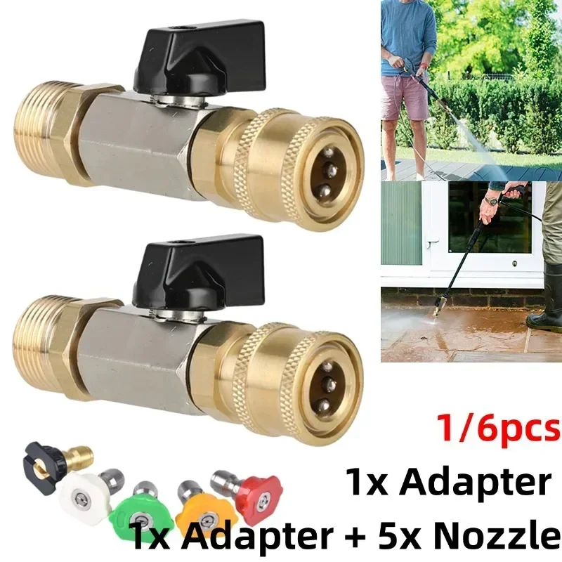 

6/1pcs Quick Connection High-pressure Multi-color Nozzle Accessories High Voltage Water Pistol Adapter Garden Hose Connectors