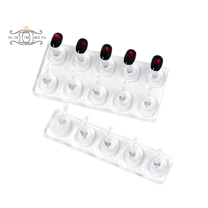 Nails Drying And Display Stand Acrylic Nail Practice Tray Non-Magnetic Nail Extension Board For Nails Training Multi-Purpose Gel