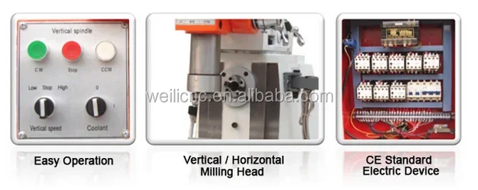 MÁQUINA DE PEÇA Fresadora de perfuração universal ZX6350ZA