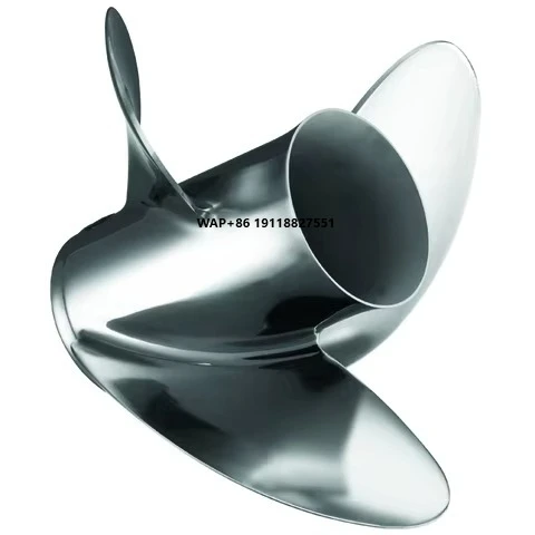 New 8M0151238  14x19 Right-Hand Rotation Stainless Steel 3-Blade Propeller for Replacement/Repair