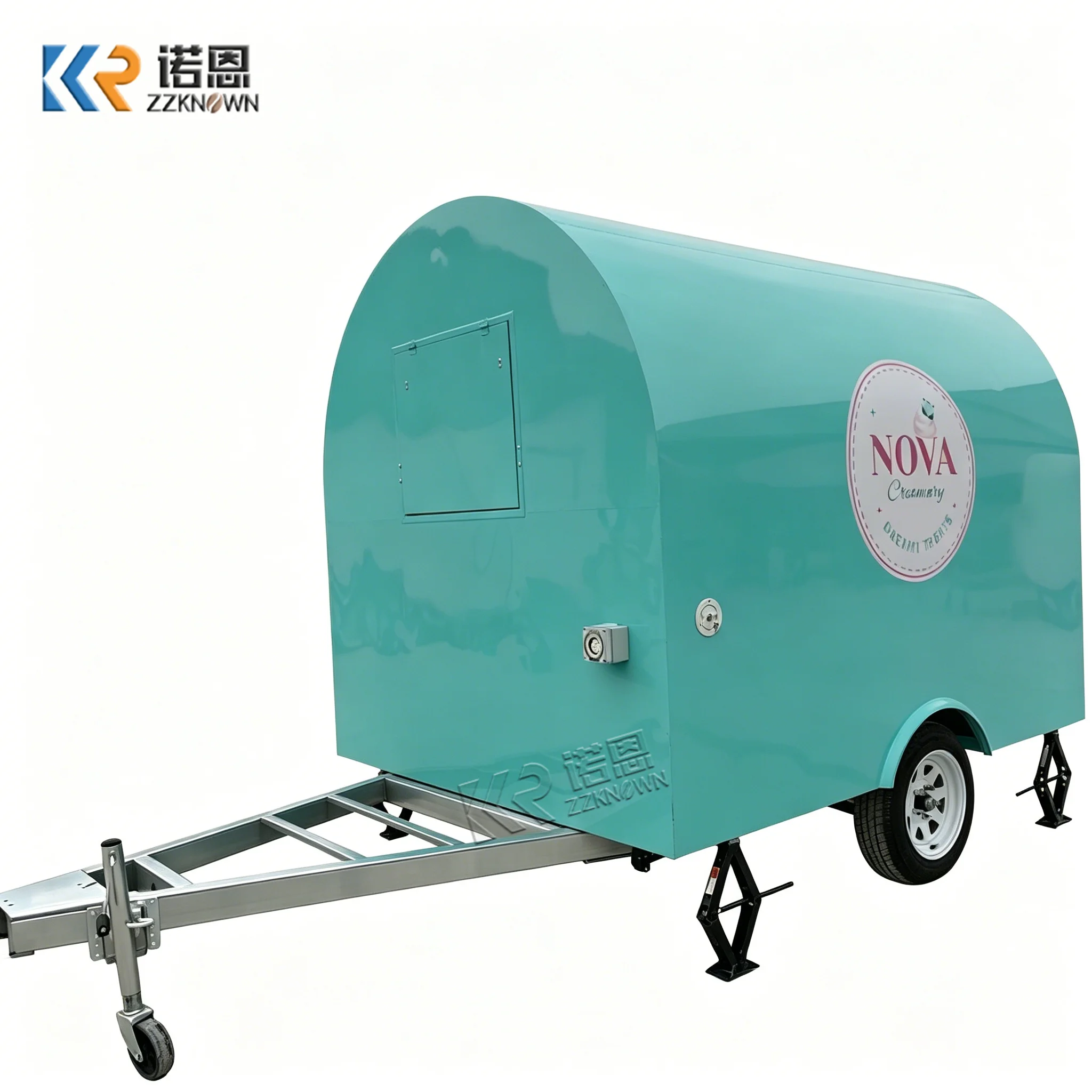Mobile Ice Cream Food Truck Concession Street Bubble Tea Truck Street Waffle Trailer Food Trailer With Complete Kitchen Setup