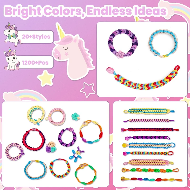 Crianças criativas diy tecelagem tear kit pulseira fazendo mão tecelagem ferramenta com cordas elásticas laços artesanal brinquedo presente de natal