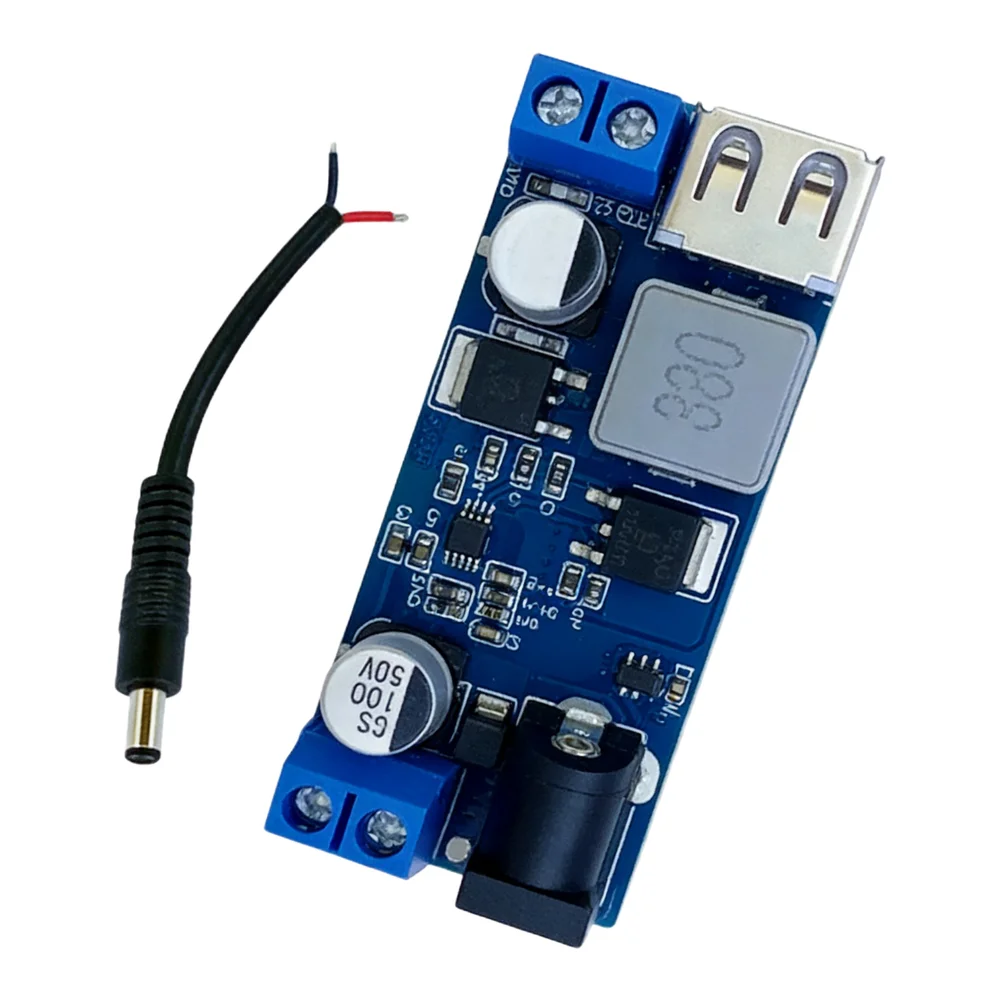 For Vehicle Power Management DC-DC Step-down Module USB-A Power Module Wide Input Voltage Range Stable Performance Output
