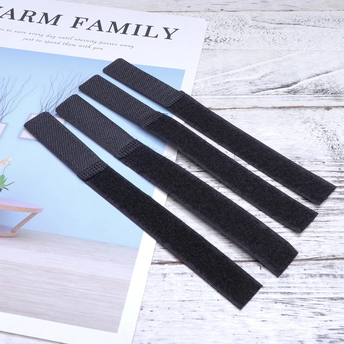 

10 Pcs Cable Management Belt Wire Harness Tape Ties Fastening Straps Double Sided Reusable