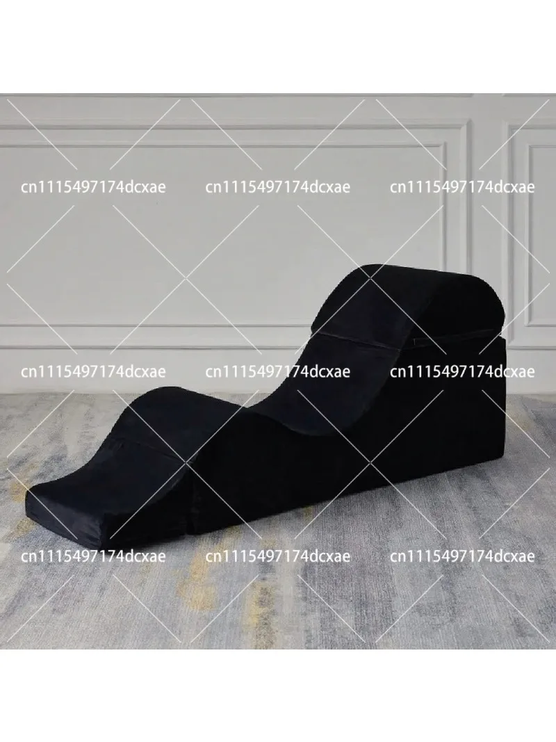 Ergonomic Yoga Chair with Waist Pillow, Convertible Foam Lounge Seat, Washable Cover, Side Pouch for Home Relaxation