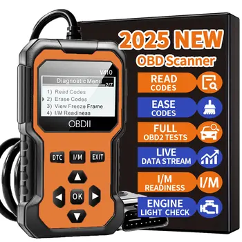 汽車 OBD2 掃描器診斷工具代碼讀取器引擎故障碼讀取器掃描器可診斷自 1996 年以來所有 OBD II 協議的汽車掃描工具 6 最佳銷售 汽車診斷工具 - №1