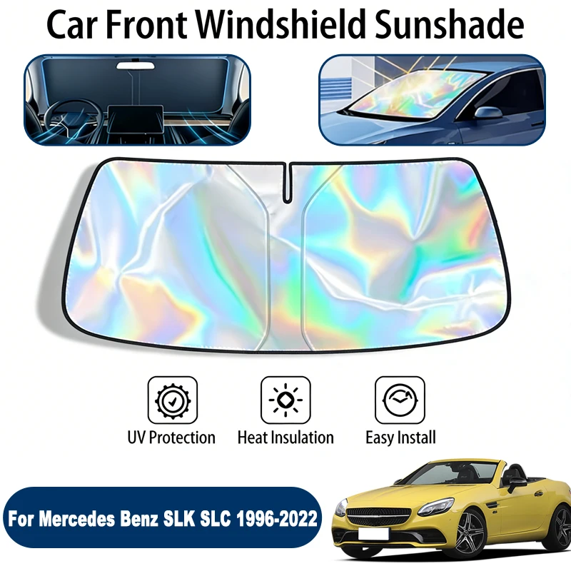 

Car Windshield Sun Shade UV Reflective Sun Visor Protection Cover For Mercedes Benz SLK SLC R171 R172 1996-2022