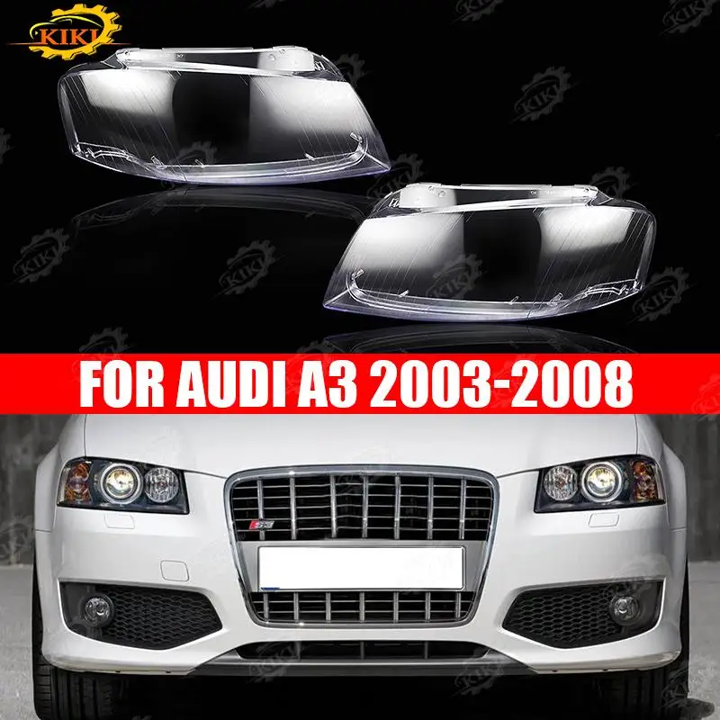 

Фара Audi 2006 2007 2005, корпус, новинка 2004, прозрачное автомобильное стекло 2003 для крышки лампы A3, линзы фары