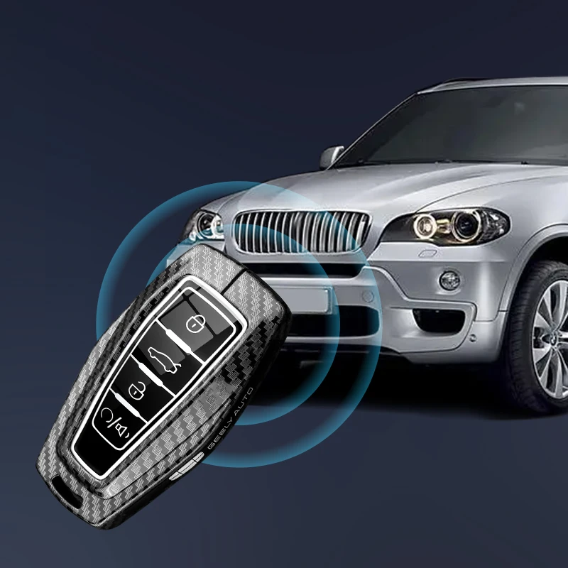 Hochwertiges Zinklegierungs-Autoschlüsselgehäuse für Geely Emgrand/Coolray/Atlas/Monjaro/Starray, Stilvoller Schlüsselschutz Zubehör für Herren – Detail 2