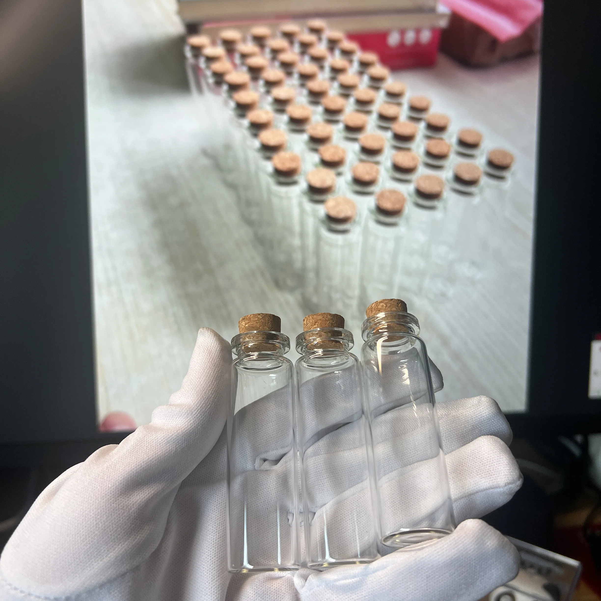 

50/100 шт. 15 мл мини стеклянные бутылки пробка 22x70 мм крошечные стеклянные банки желаний прозрачные контейнеры DIY поделки Рождественский декор подарок