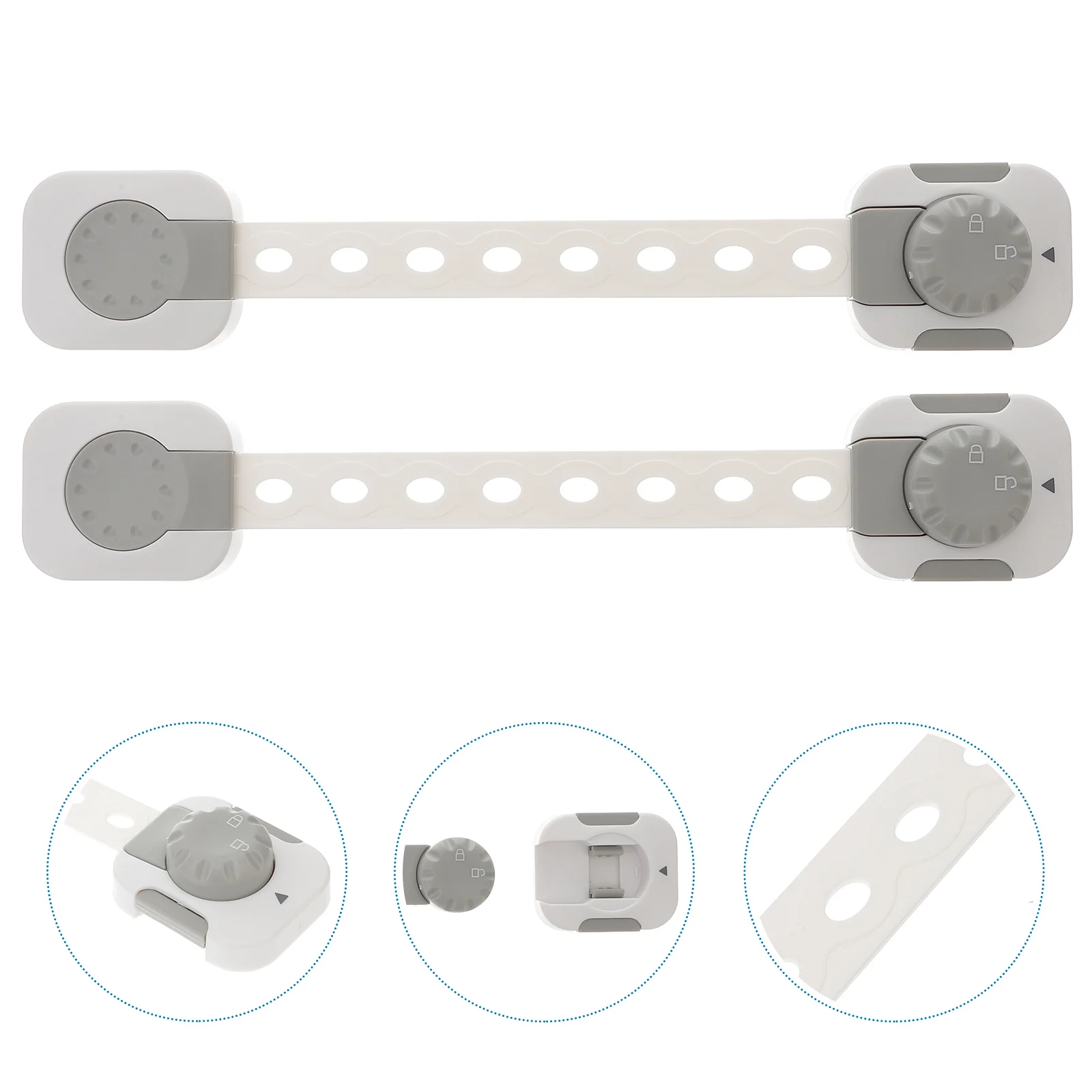 

2 Pc Lock Magnetic Cabinet Locks Child Security Door Multifunction Protective Baby