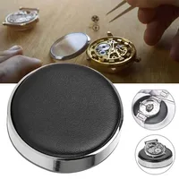 Coussin de boîtier de mouvement de bijoux de montre, support de protection en cuir, outil de réparation de montre professionnel, accessoire pour horloger 2