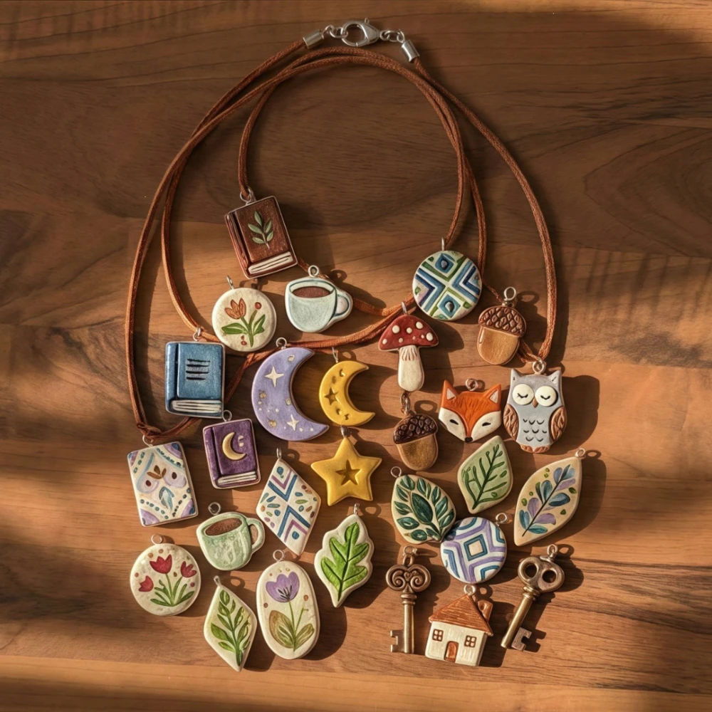 Modische und Trendige Neue Blatt-Stern 316 Edelstahl Wasserdichte Farbbeständige DIY-Anhänger Charms für Schmuckherstellung – Detail 3