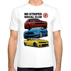 Usa Car Legend Print Tshirt Summer Funny No stripes social club Essential nostalgic Casual Harajuku Car Lover Design Boy Tees