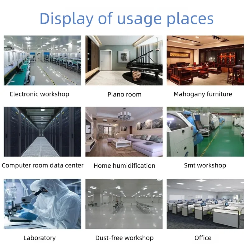 مرطب خالي من الضباب، رطوبة ثابتة ذكية، عملية هادئة، خزان مياه ذو سعة كبيرة، مناسب للاستخدام المنزلي #6