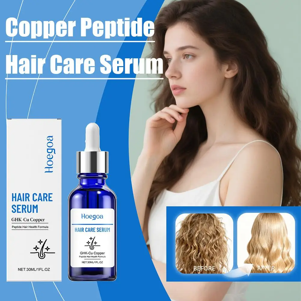 Copper Peptide Hair Growth Serum – Nourishing Scalp Treatment for Thicker, Stronger Hair, Reduces Hair Fall & Strengthens Roots