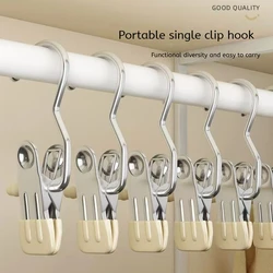 10-100pcs Stainless Steel Clothespins Laundry Clothes Pegs Hook Portable Hanging Clothes Clip Wardrobe Clothes Organizer Hanger