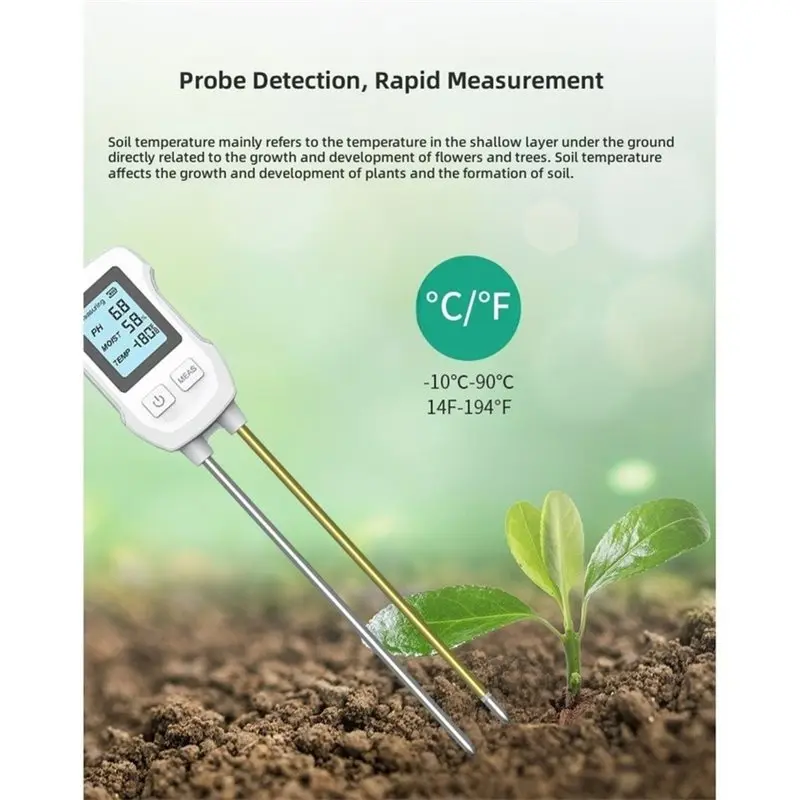 M11K-Soil Tester LCD Display Soil Sensor Gardening Tool