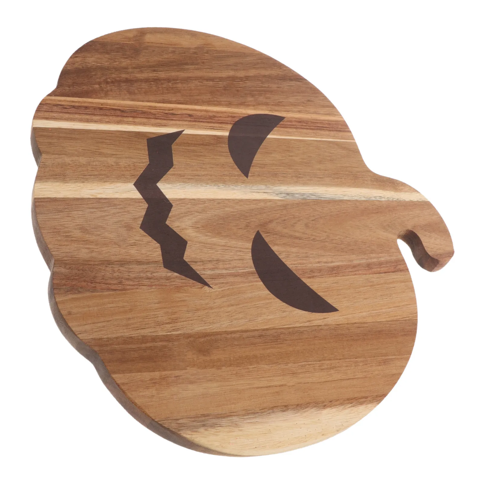Pumpkin Serving Tray Wood Halloween Decor Rustic Pumpkin Shaped Platter for Thanksgiving Fall Party Appetizer Fruit Cheese Board