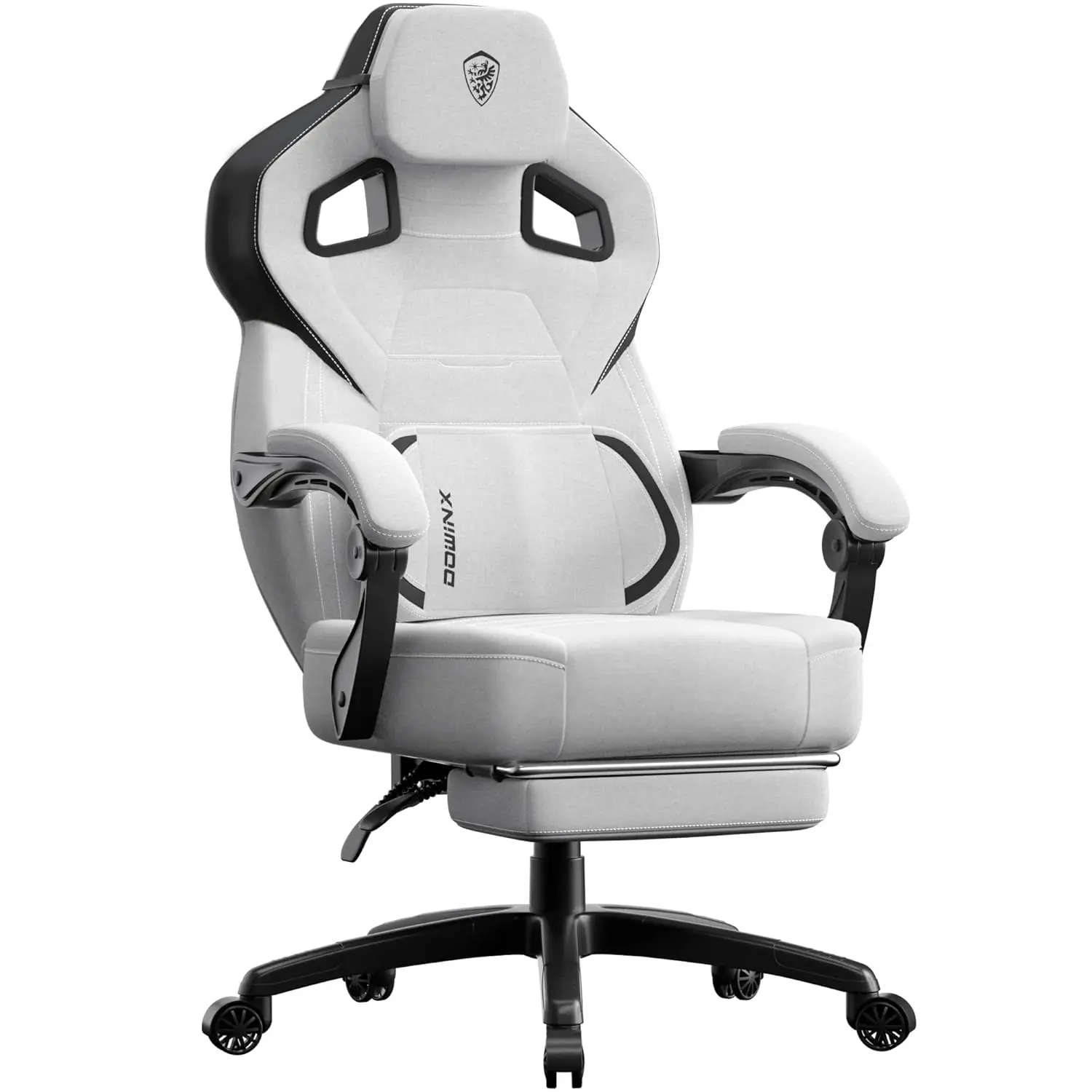 #Fabric Gaming Chair with Footrest, Big and Tall Gamer Chair with Lumbar Support, Wide Back Computer Chair for Heavy, Customized