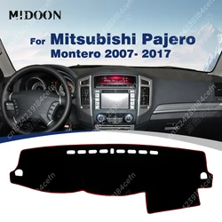 Car Dashboard Cover For Mitsubishi Pajero Montero 2007-2017 08 09 10 11 12 13 14 15 16 Dash Mat Anti-UV Carpets Car Accessories