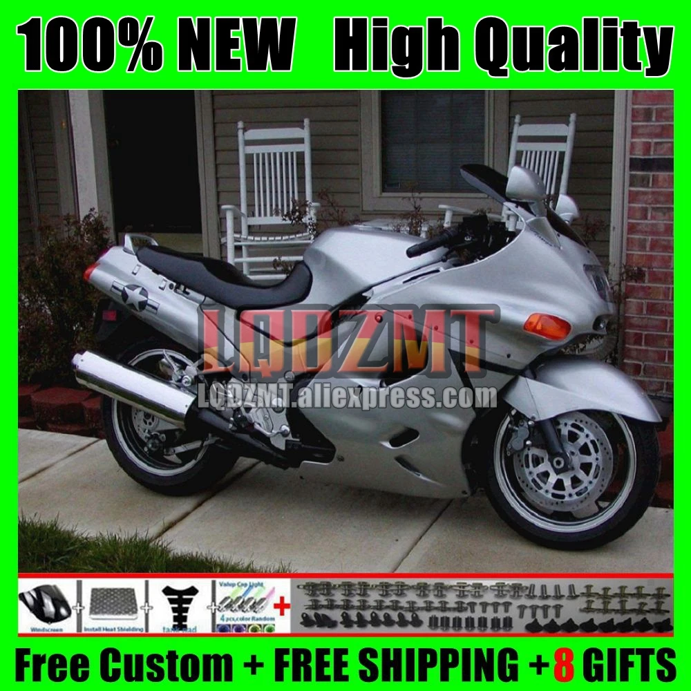 ZZR1100 для KAWASAKI NINJA ZX-11R ZX11R 1993 1994 1995 1996 66No.24 ZX11 Hot silver ZZR 1997 ZX 11R 98 99 00 01 обтекатели