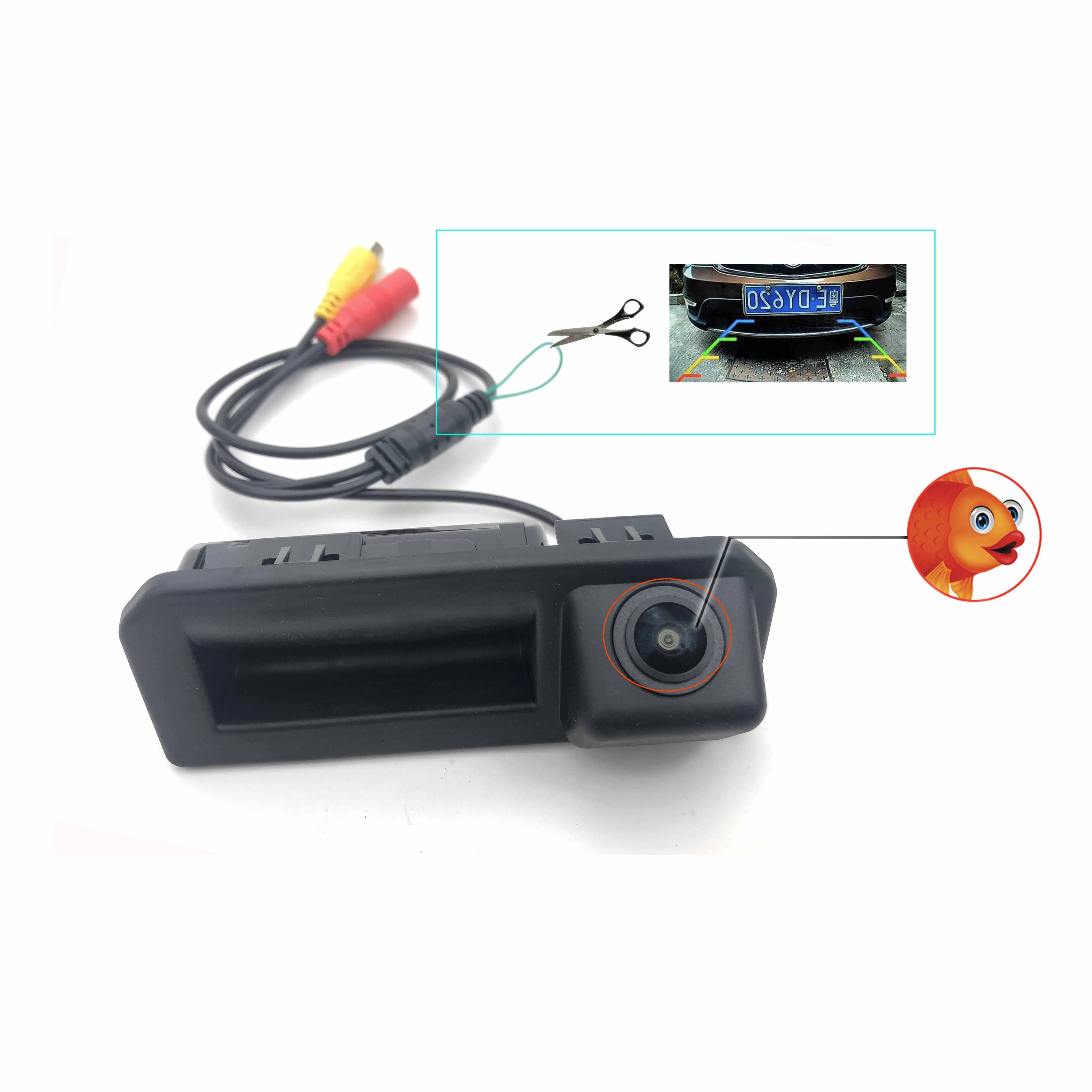 JIAYITIAN Rear View Camera For Skoda Kamiq 2019~2023 Instead of Original Factory Trunk Handle Camera parking backup Reversing