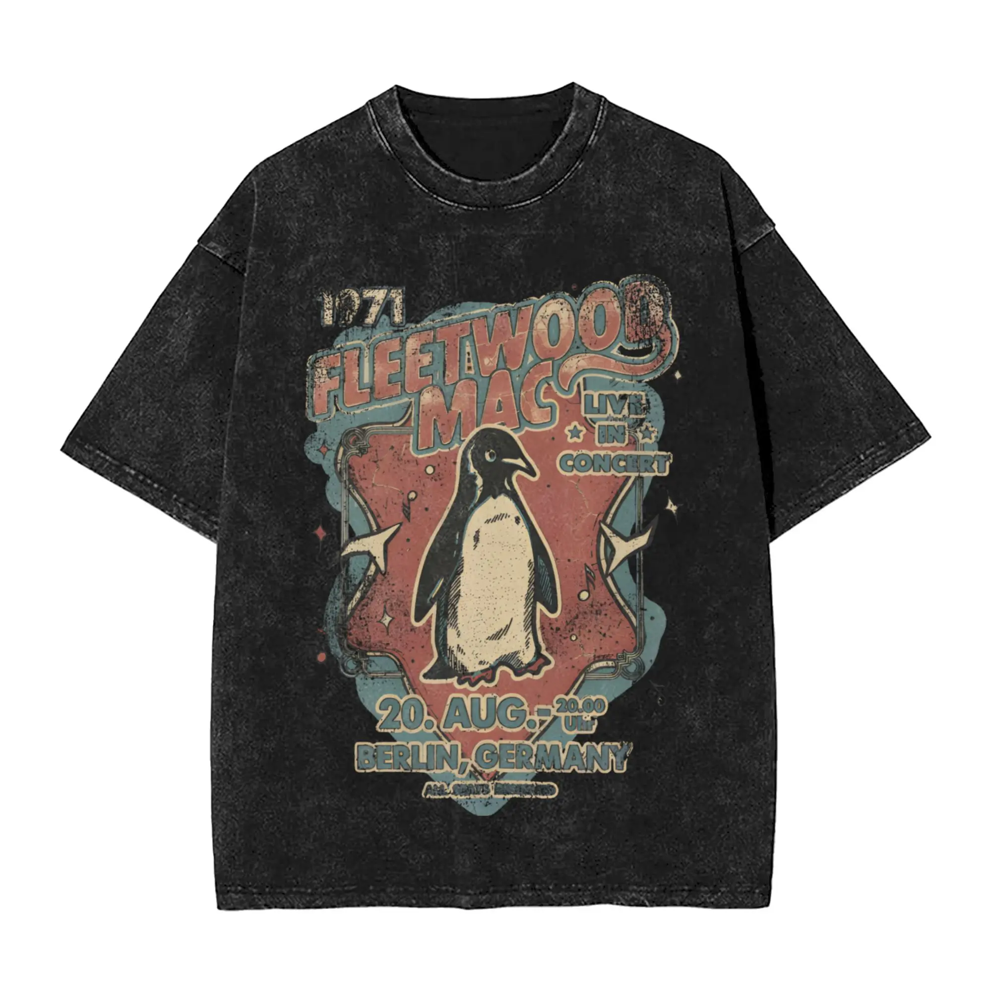 Men Fleetwood Mac Band T Shirts  Tops Summer Vintage Short-Sleeve T-Shirt O Neck Hip Hop Casual Tshirt Dropshipping