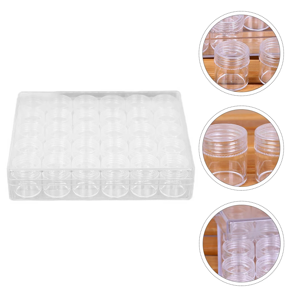 1Set Small Transparent 6g Jars Plastic Cream Containers Leakproof Portable Travel Lotion Box Creams Container