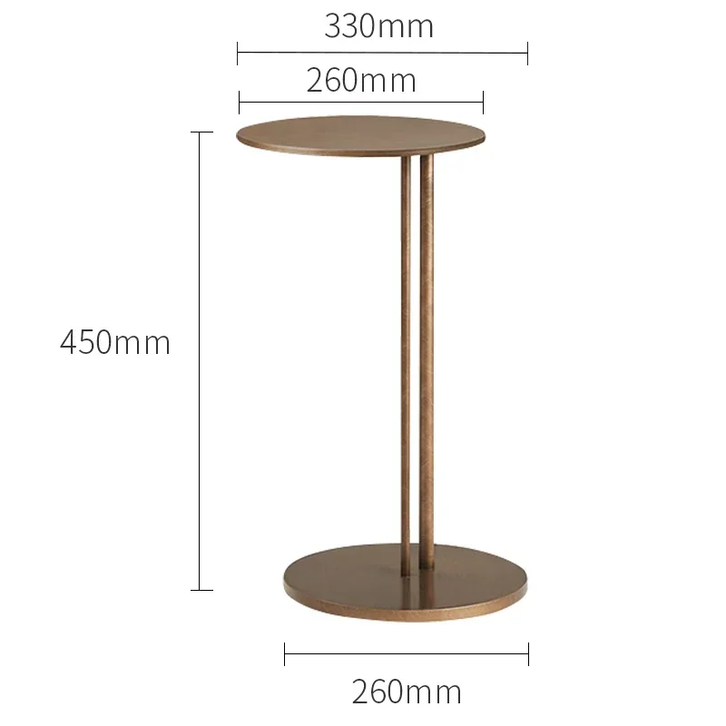 Tables basses en fer pour chambre à coucher, meubles modernes, petites tables d\'appoint nordiques, rondes et dorées, mobiles et classiques, luxe et