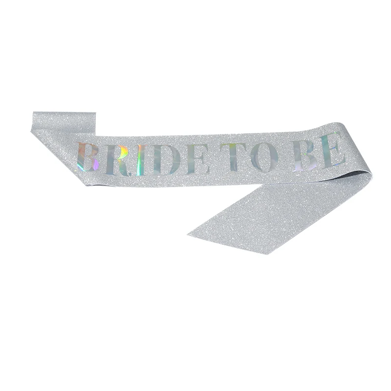 Birthday party ribbon Fashion gold scallion cloth BRIDE TO BE bachelorette party dress belt bronzed alphabet ribbon
