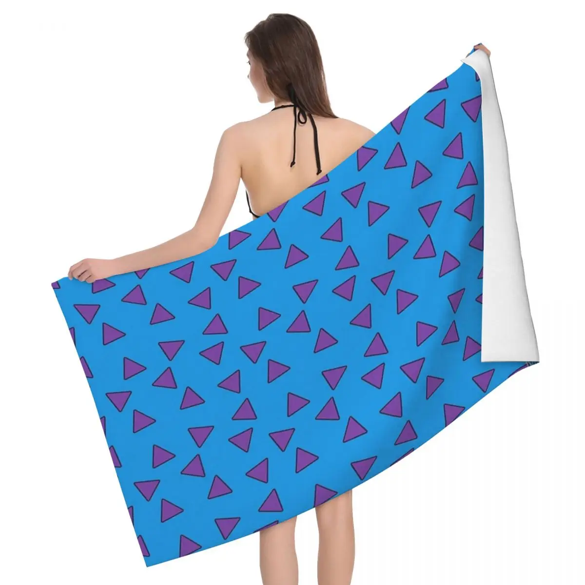 

Familiar Australian Triangle Print 80x130cm Bath Towel Brightly Printed For Beach Wedding Gift